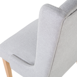 Esszimmerstuhl 2er Set CHAMBERS Baumwolle Hellgrau