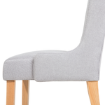 Esszimmerstuhl 2er Set CHAMBERS Baumwolle Hellgrau