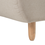 4-Sitzer Ecksofa beige rechtsseitig mit Schlaffunktion ALSTEN