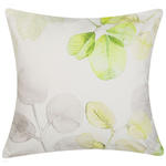 Dekokissen 2er Set PEPEROMIA Baumwolle 45 x 45 cm Weiss Pflanzenmuster