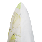 Dekokissen 2er Set PEPEROMIA Baumwolle 45 x 45 cm Weiss Pflanzenmuster