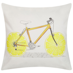 Dekokissen 2er Set RUSCUS Baumwolle 45 x 45 cm Weiss Abstraktes Muster