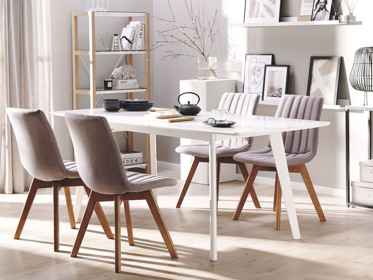 Esszimmerstuhl 2er Set CALGARY Taupe