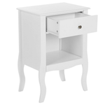Nachttisch mit 1 Schublade LANE Weiss