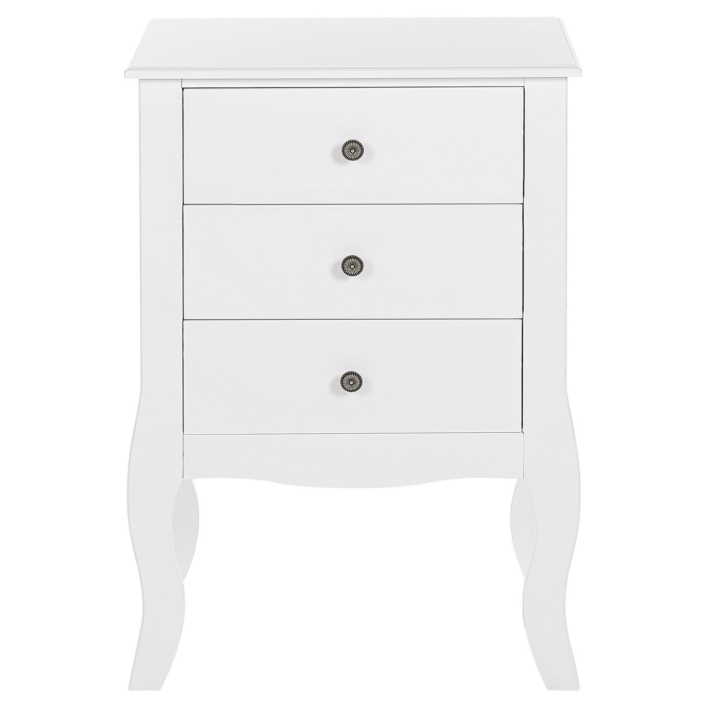 Nachttisch mit 3 Schublade LANE Weiss