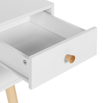 Schreibtisch weiss 110 x 55 cm 4 Schubladen LEVIN