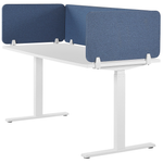 Schreibtischtrennwand blau 160 x 40 cm WALLY
