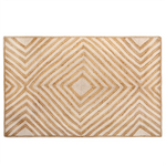 Teppich Jute-Baumwolle beige 140 x 200 cm Kurzflor PIRLI