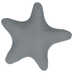 Dekokissen Sternform Baumwolle grau 40 x 40 cm 2er Set BHOPAL