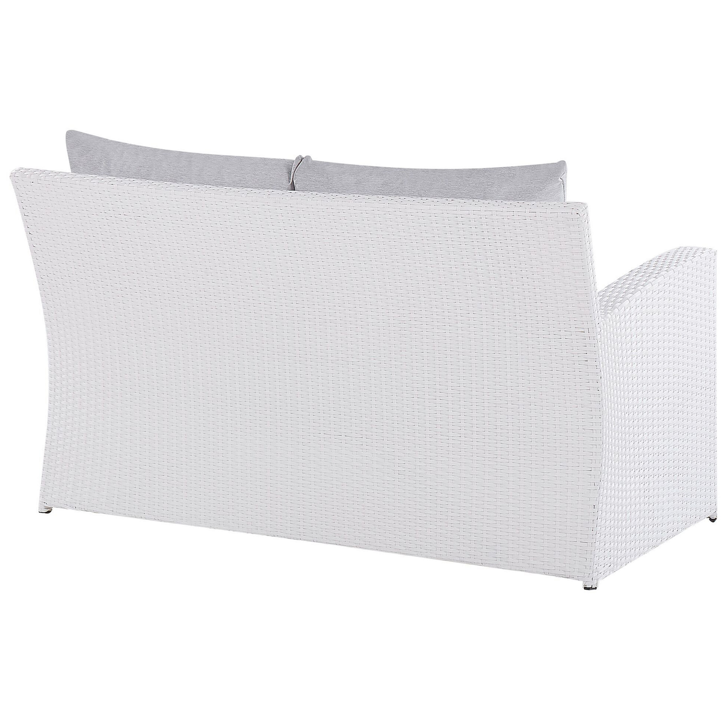 Lounge Set mit Tisch 4-Sitzer MARINO Polyrattan Weiss