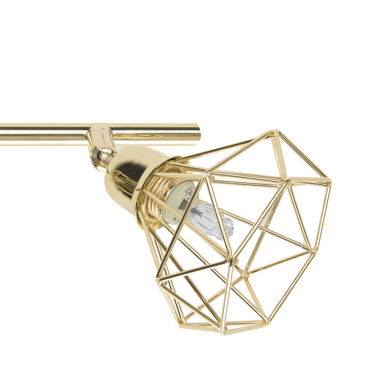 Strahler 4-flammig ERMA verstellbar Metall Gold