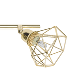 Strahler 4-flammig ERMA verstellbar Metall Gold