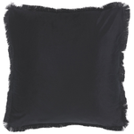 Dekokissen 2er Set RAMTEK Samtstoff 45 x 45 cm Schwarz Tiermuster
