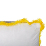 Dekokissen 2er Set MANJU Samtstoff 45 x 45 cm Gelb Tiermuster