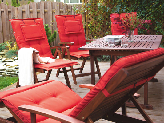Gartenstuhlauflage TOSCANA 50 x 70 cm Rot