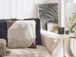 Dekokissen Felloptik beige / braun 42 x 42 cm 2er Set EHNAR