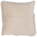 Dekokissen Felloptik beige / braun 42 x 42 cm 2er Set EHNAR