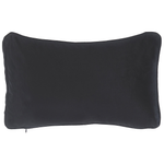Dekokissen 2er Set GUDARI Samtstoff 30 x 50 cm Schwarz Streifenmuster
