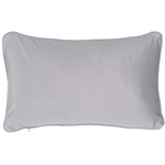 Dekokissen 2er Set MOTARI Samtstoff 30 x 50 cm Grau Geometrisches Muster