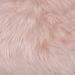 Dekokissen 2er Set LUBHA Webpelz 42 x 42 cm Rosa Ohne Muster