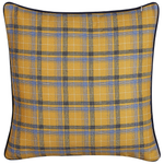 Dekokissen 2er Set DICENTRA 45 x 45 cm Gelb Kariertes Muster
