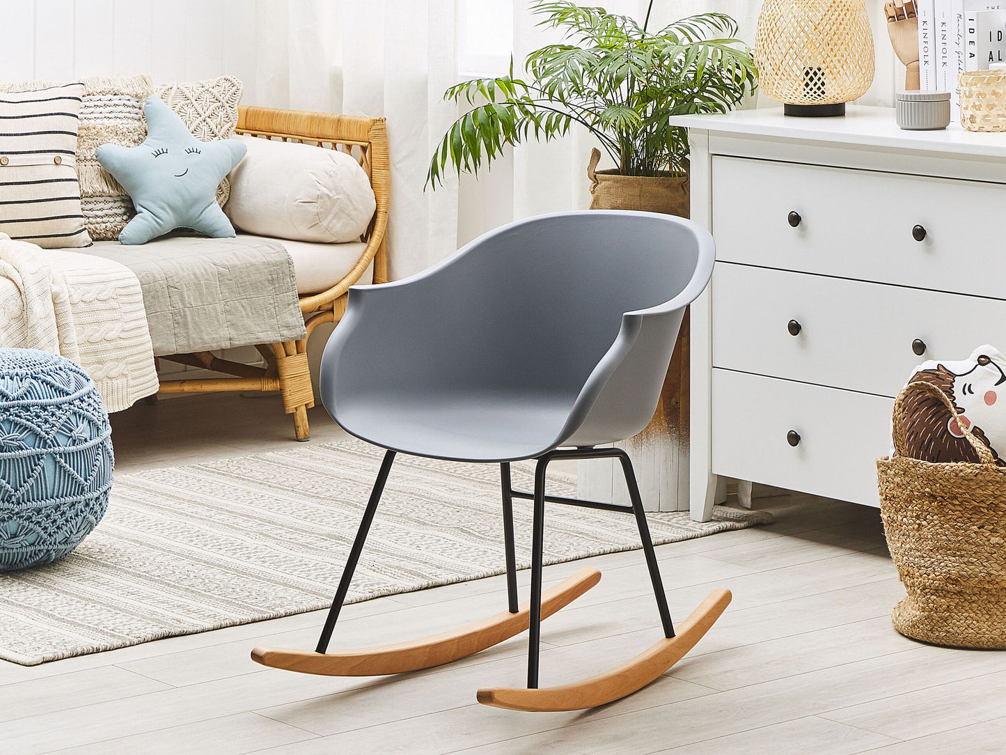 Schaukelsessel Grau HARMONY