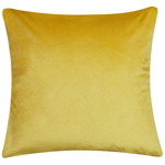 Kissen 2er Set Samtstoff Senfgelb ORIGANUM 45 x 45 cm