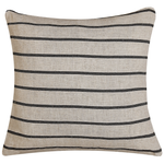 Dekokissen 2er Set CYNARA Baumwolle 43 x 43 cm Beige Streifenmuster