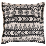 Dekokissen 2er Set HENTEPE Baumwolle 45 x 45 cm Schwarz Geometrisches Muster