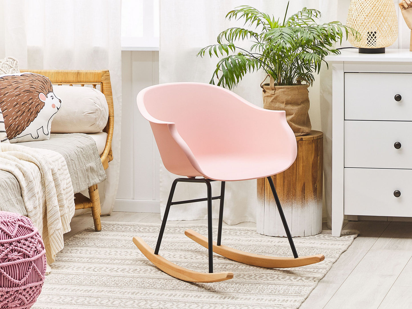 Schaukelsessel HARMONY Kunststoff Rosa