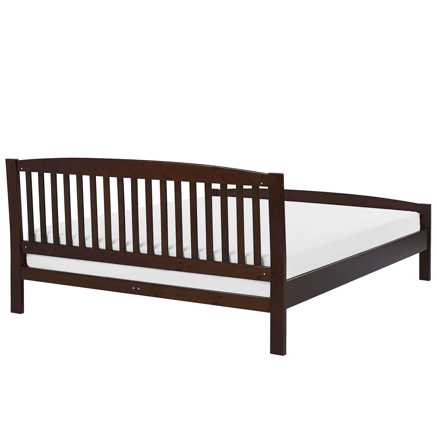 Holzbett dunkelbraun Lattenrost 180 x 200 cm CASTRES