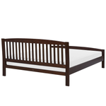 Holzbett dunkelbraun Lattenrost 180 x 200 cm CASTRES