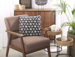 Dekokissen 2er Set ANDIRIN Baumwolle 45 x 45 cm Schwarz Geometrisches Muster