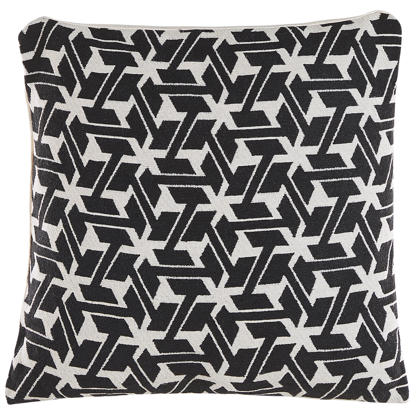 Dekokissen 2er Set ANDIRIN Baumwolle 45 x 45 cm Schwarz Geometrisches Muster