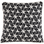 Dekokissen 2er Set ANDIRIN Baumwolle 45 x 45 cm Schwarz Geometrisches Muster