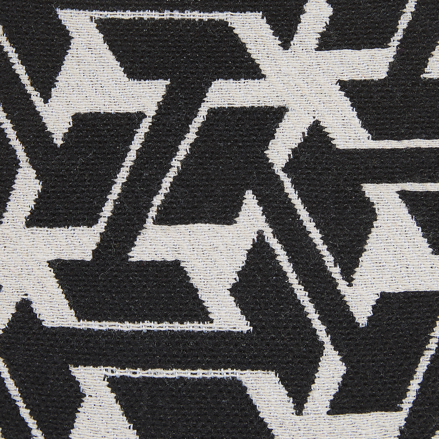 Dekokissen 2er Set ANDIRIN Baumwolle 45 x 45 cm Schwarz Geometrisches Muster