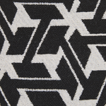 Dekokissen 2er Set ANDIRIN Baumwolle 45 x 45 cm Schwarz Geometrisches Muster