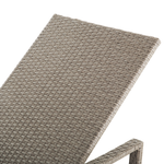 Gartenliege Rattan grau Auflage grau VASTO