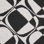 Dekokissen 2er Set KOTURE Baumwolle 45 x 45 cm Schwarz / Weiss Geometrisches Muster