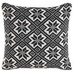 Dekokissen 2er Set BESKOZ Baumwolle 45 x 45 cm Schwarz Geometrisches Muster