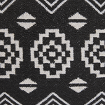 Dekokissen 2er Set CARDAK Baumwolle 45 x 45 cm Schwarz / Weiss Geometrisches Muster
