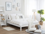 Bett mit Lattenrost Kiefernholz TANNAY 140 x 200 cm Weiss