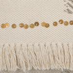 Dekokissen 2er Set VAYALI Baumwolle 45 x 45 cm Beige Streifenmuster