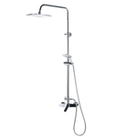 Duschset mit Mischbatterie und Regenbrause HOWICK Silber