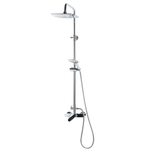 Duschset mit Mischbatterie und Regenbrause HOWICK Silber
