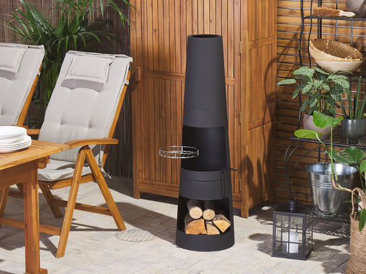 Grill-Feuerstelle TROMEN Metall Schwarz
