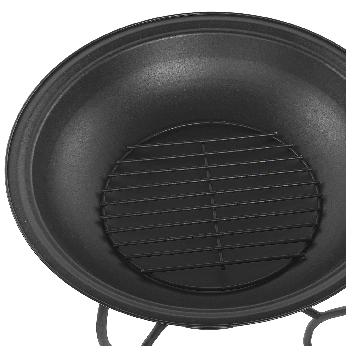 Grill-Feuerstelle NEGARA Metall Schwarz