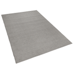 Teppich Wolle dunkelgrau 140 x 200 cm Kurzflor KILIS