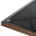 Gartenmöbel Set Aluminium schwarz 4-Sitzer Stühle grau CASPRI