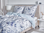 Bettwäsche-Set BALLARD Baumwollsatin 155 x 220 cm Blau